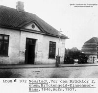 4036 - A3 - Vor dem Br&uuml;cktor 2 , 1907