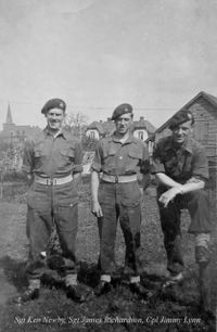 7320 - Mai 1945 , Sgt Ken Newby, Sgt James Richardson, Cpl Jimmy Lynn 