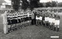 4481 - A3 - TSV Fu&szlig;ball 10.Aug.1952 Jungmann TSV -Holstein Kiel