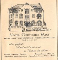w0300 - Ehlert, Deutsches Haus, Hotel, Gastst&auml;tte, Am Markt