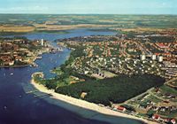 0078 - Luftbild Hafen Kaiserholz Badeanstalt Marine Wieksberg