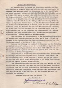 Vorstandsbericht 1937 -1